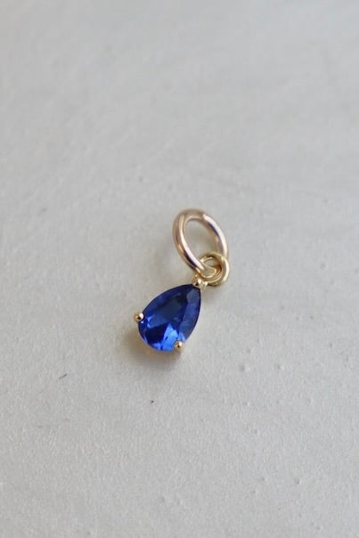 TEARDROP BIRTHSTONE CHARM