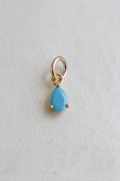 TEARDROP BIRTHSTONE CHARM