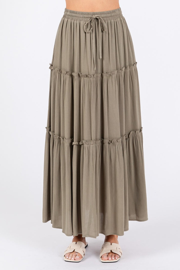 CARRIE TIERED MAXI SKIRT