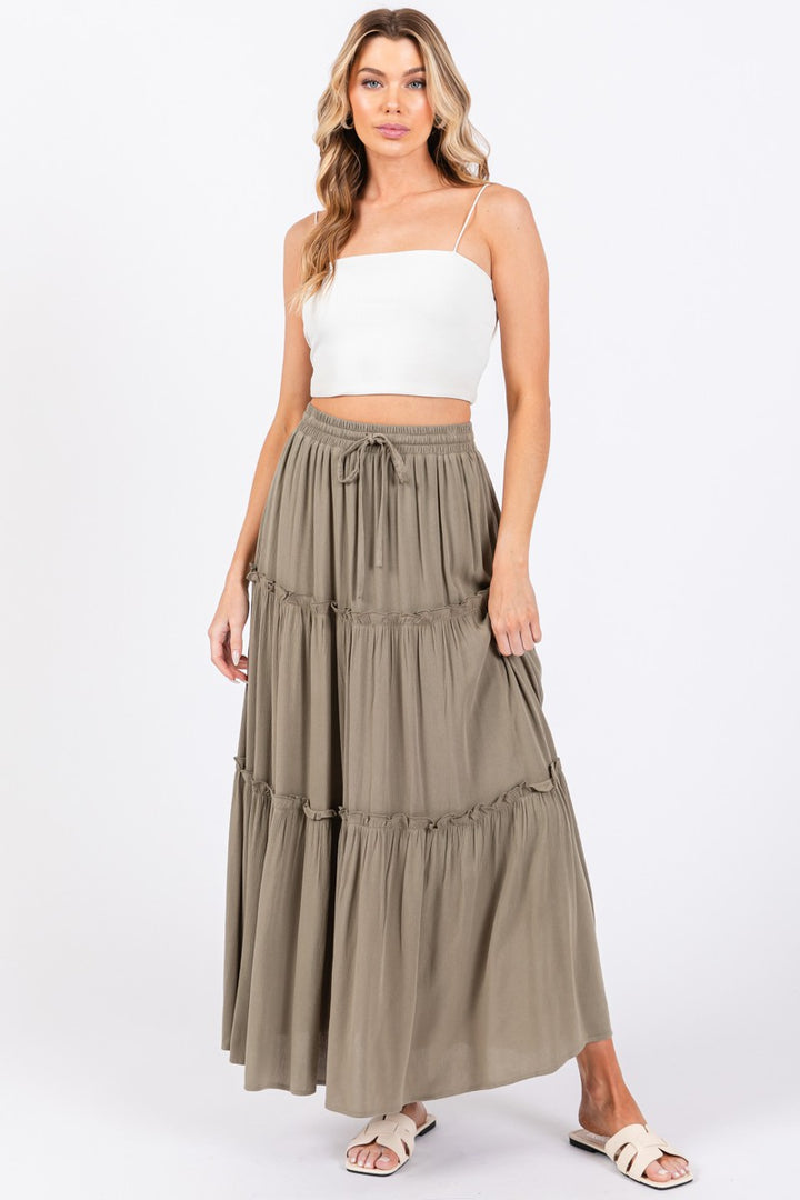 CARRIE TIERED MAXI SKIRT