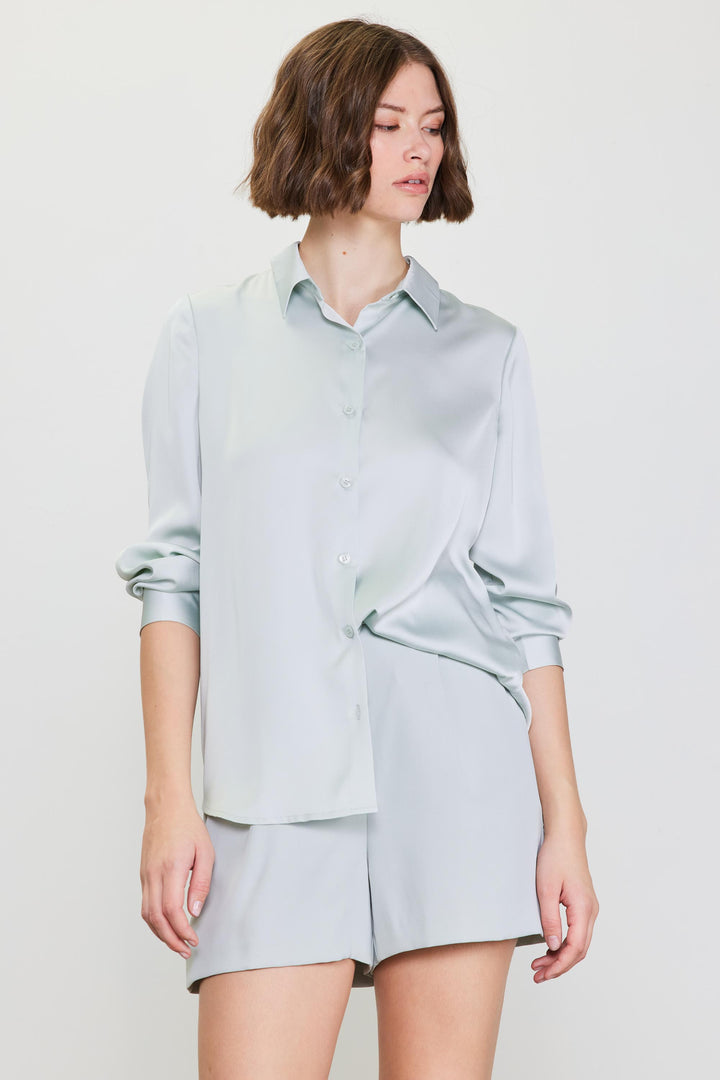 DOVE SATIN SHIRT