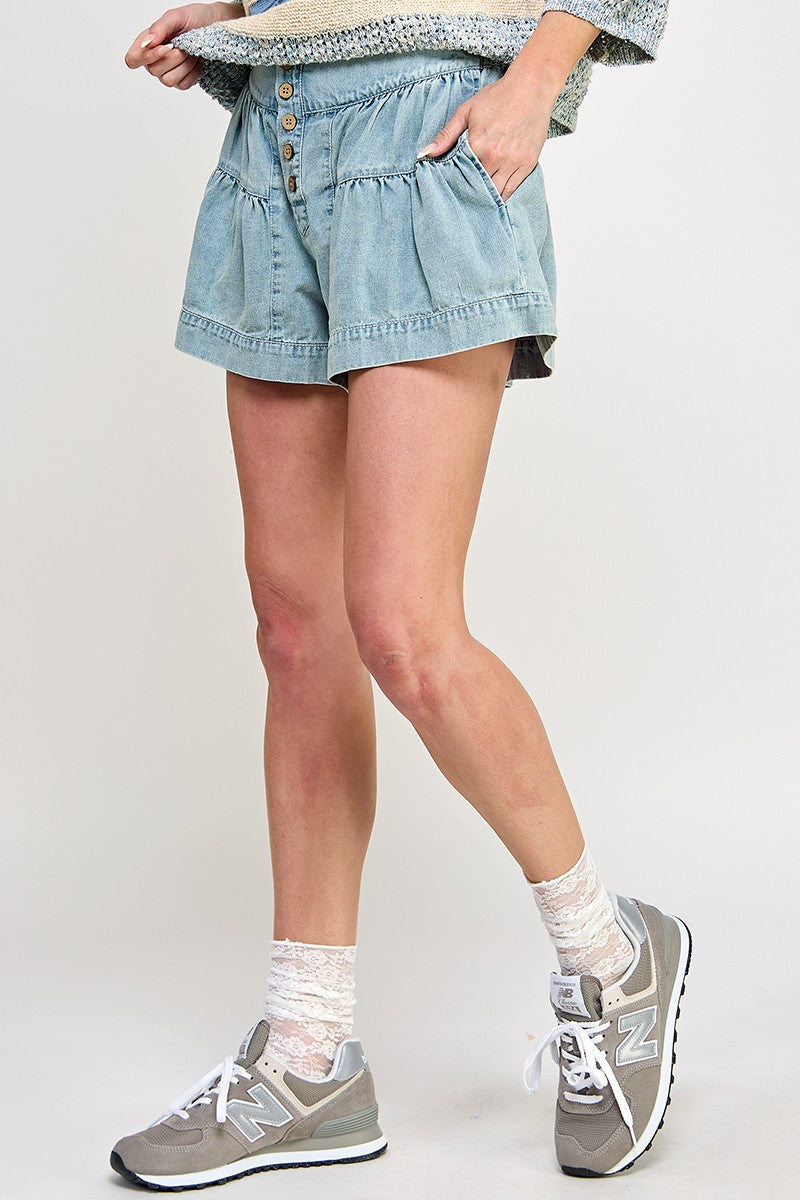 FLEUR DENIM SHORTS