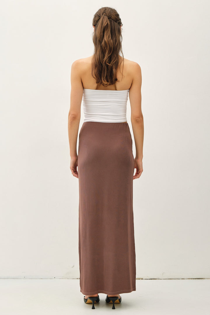 JERSEY KNIT MAXI SKIRT