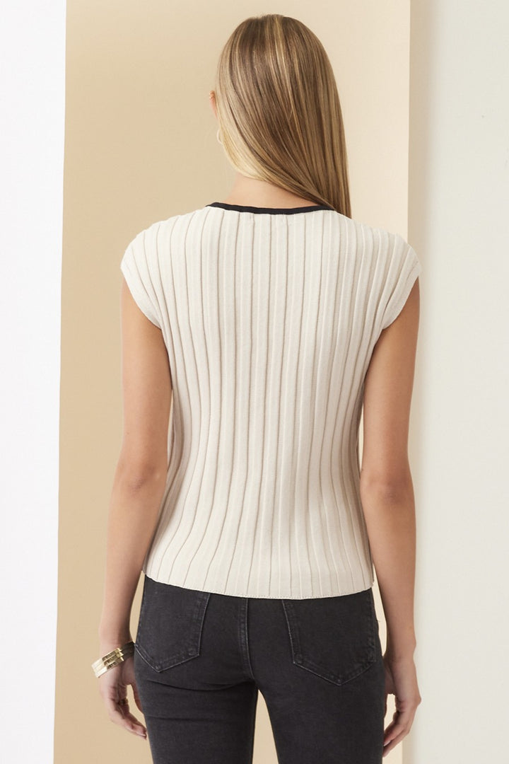 CLARISSA CONTRAST TOP