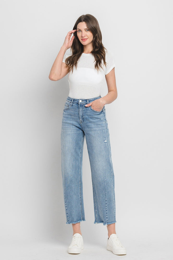 SUPER HIGH RISE BARREL JEANS