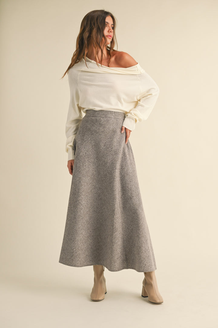 A LINE FLARE SKIRT