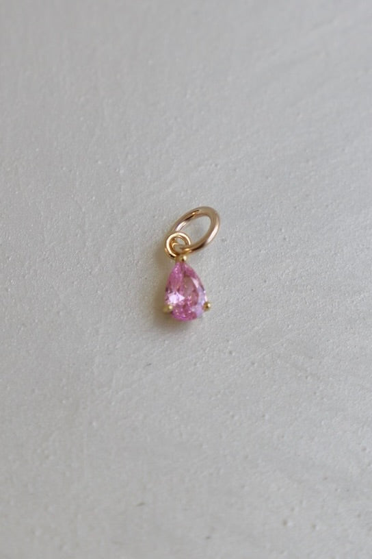 TEARDROP BIRTHSTONE CHARM