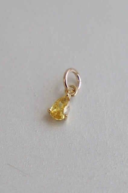 TEARDROP BIRTHSTONE CHARM