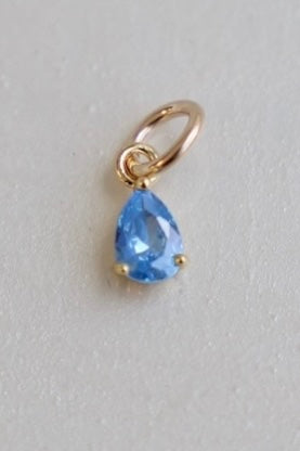 TEARDROP BIRTHSTONE CHARM