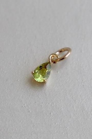 TEARDROP BIRTHSTONE CHARM