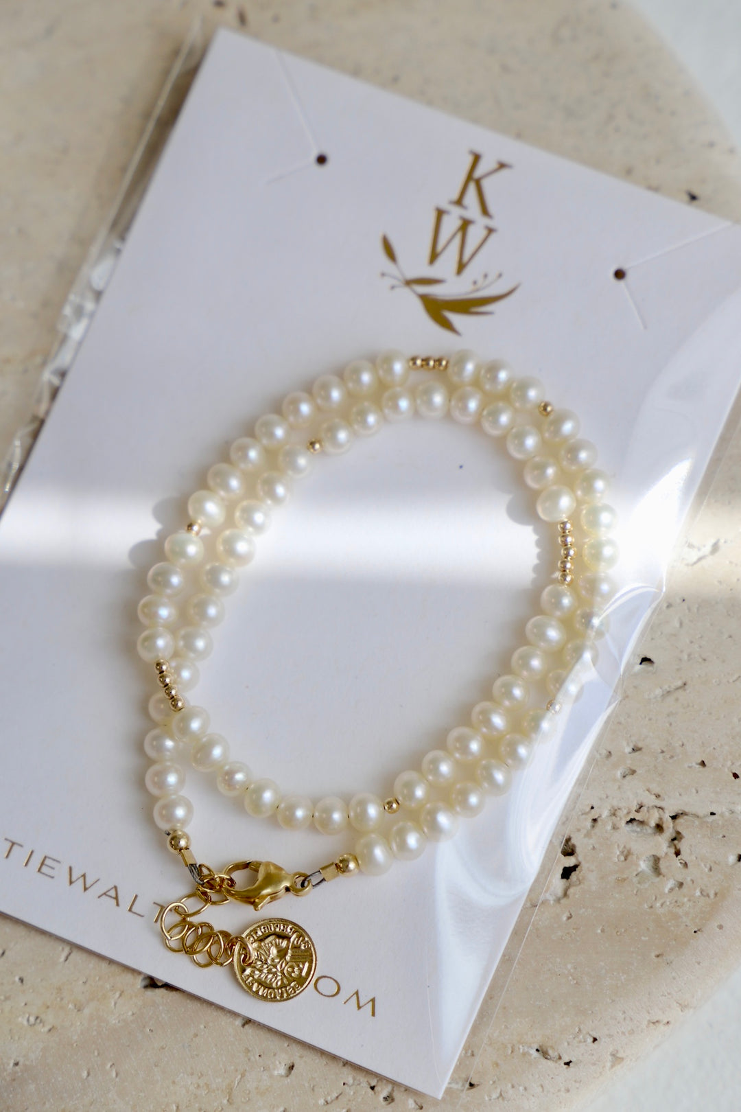 PEARL DOUBLE WRAP BRACELET