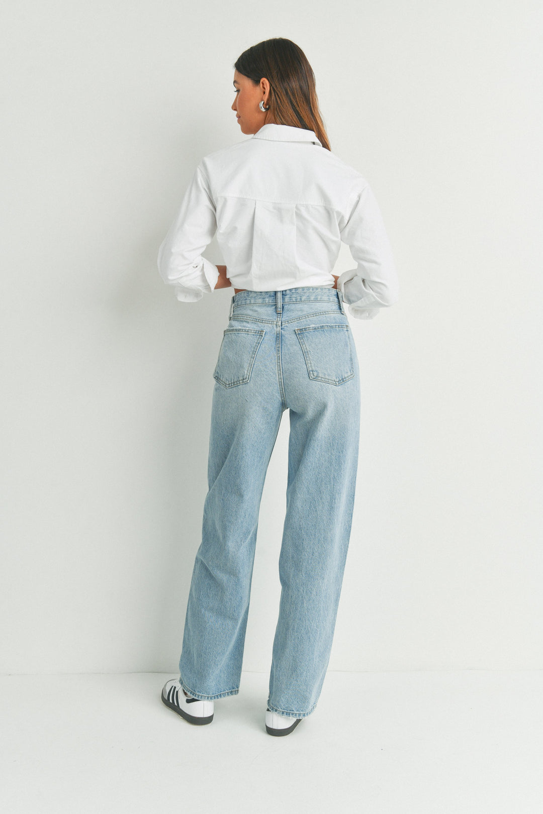 KENNA SKATER JEAN-LIGHT WASH