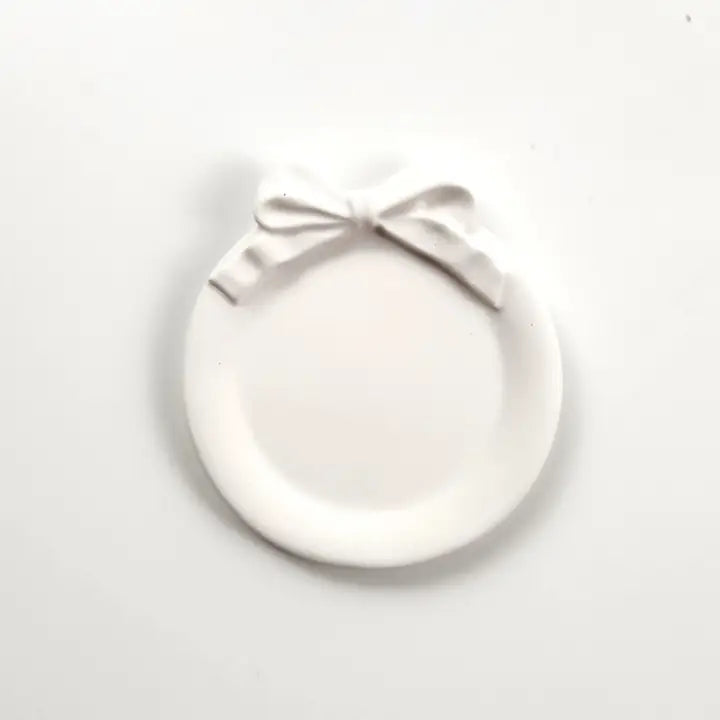 BOW LACE TRAY ROUND