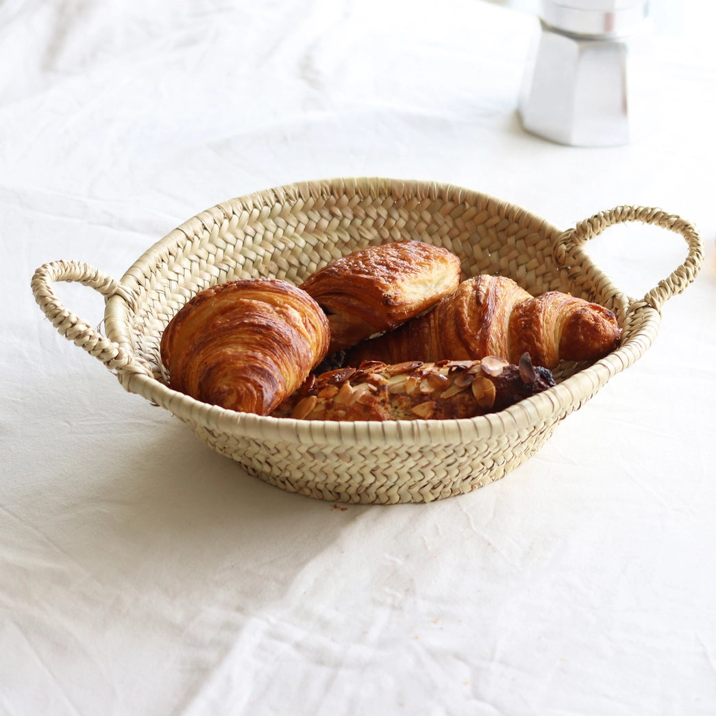 MOROCCAN STRAW WOVEN PLATE