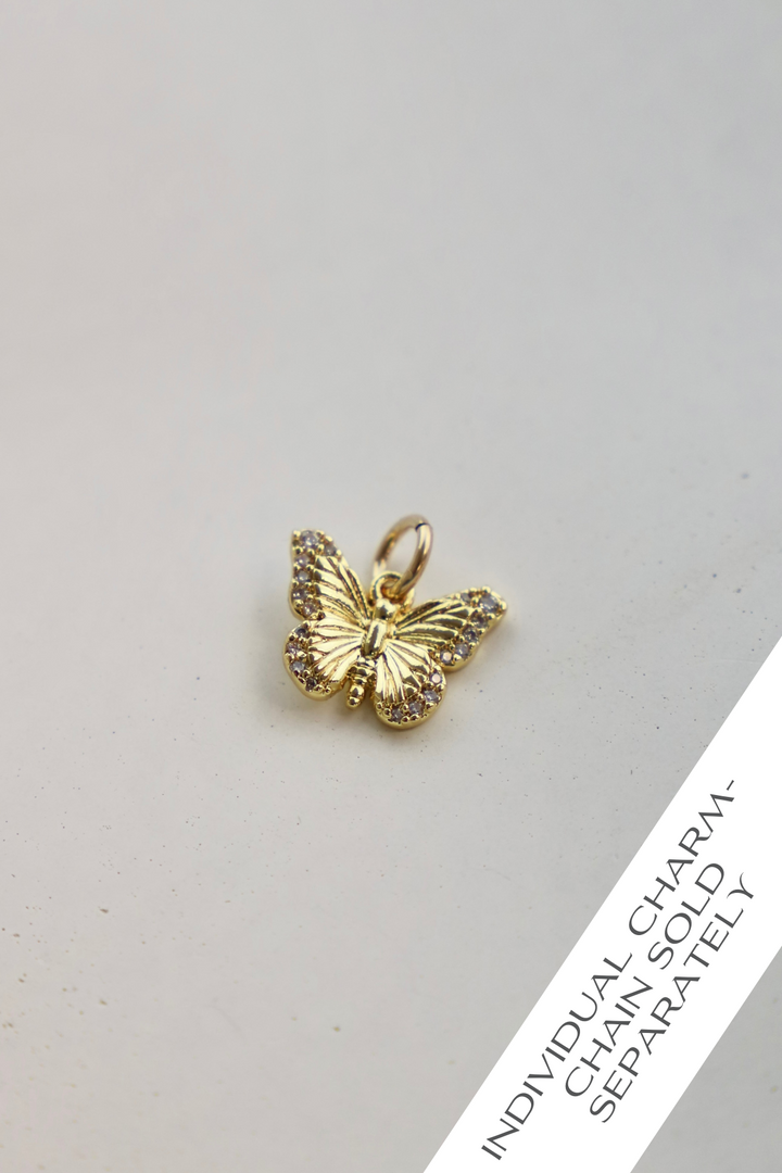 CZ BUTTERFLY CHARM