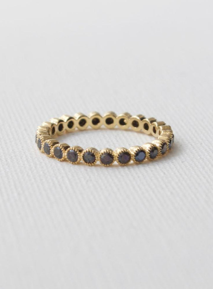 ROUND ETERNITY BAND- BLACK