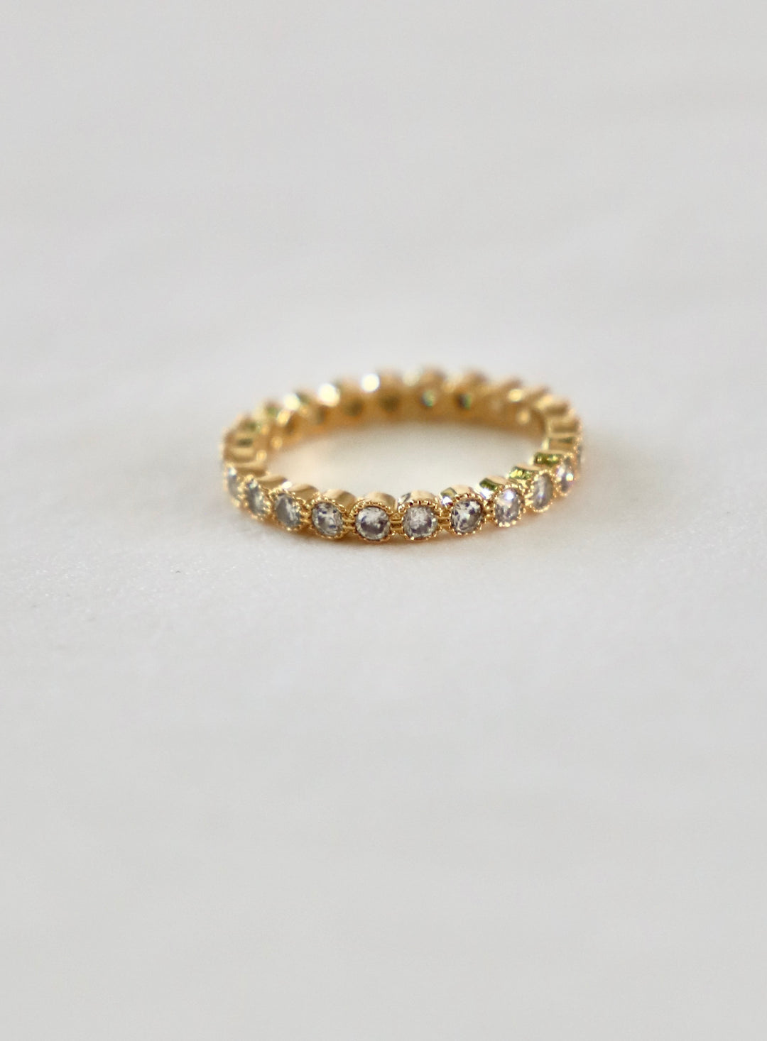 ROUND ETERNITY BAND- CLEAR