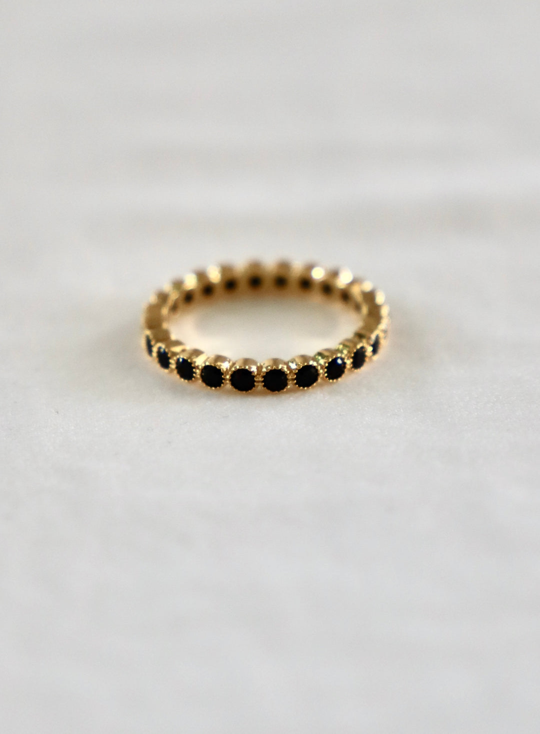 ROUND ETERNITY BAND- BLACK