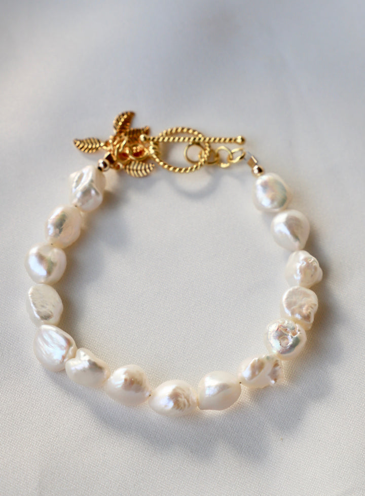 KESHI NUGGET PEARL BRACELET