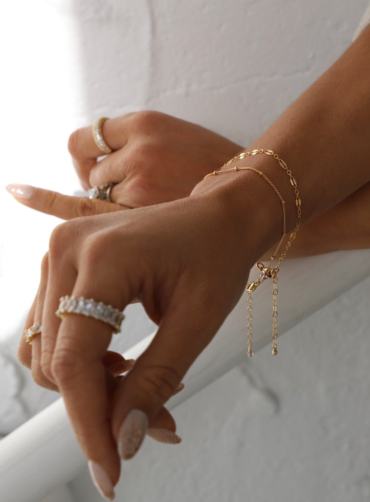 GOLD FILLED DAPPER CHAIN BRACELET