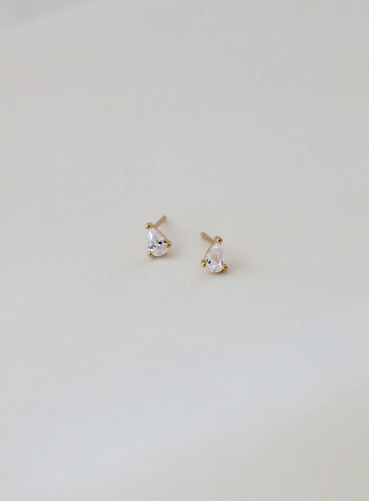 MINI TEARDROP CZ STUDS