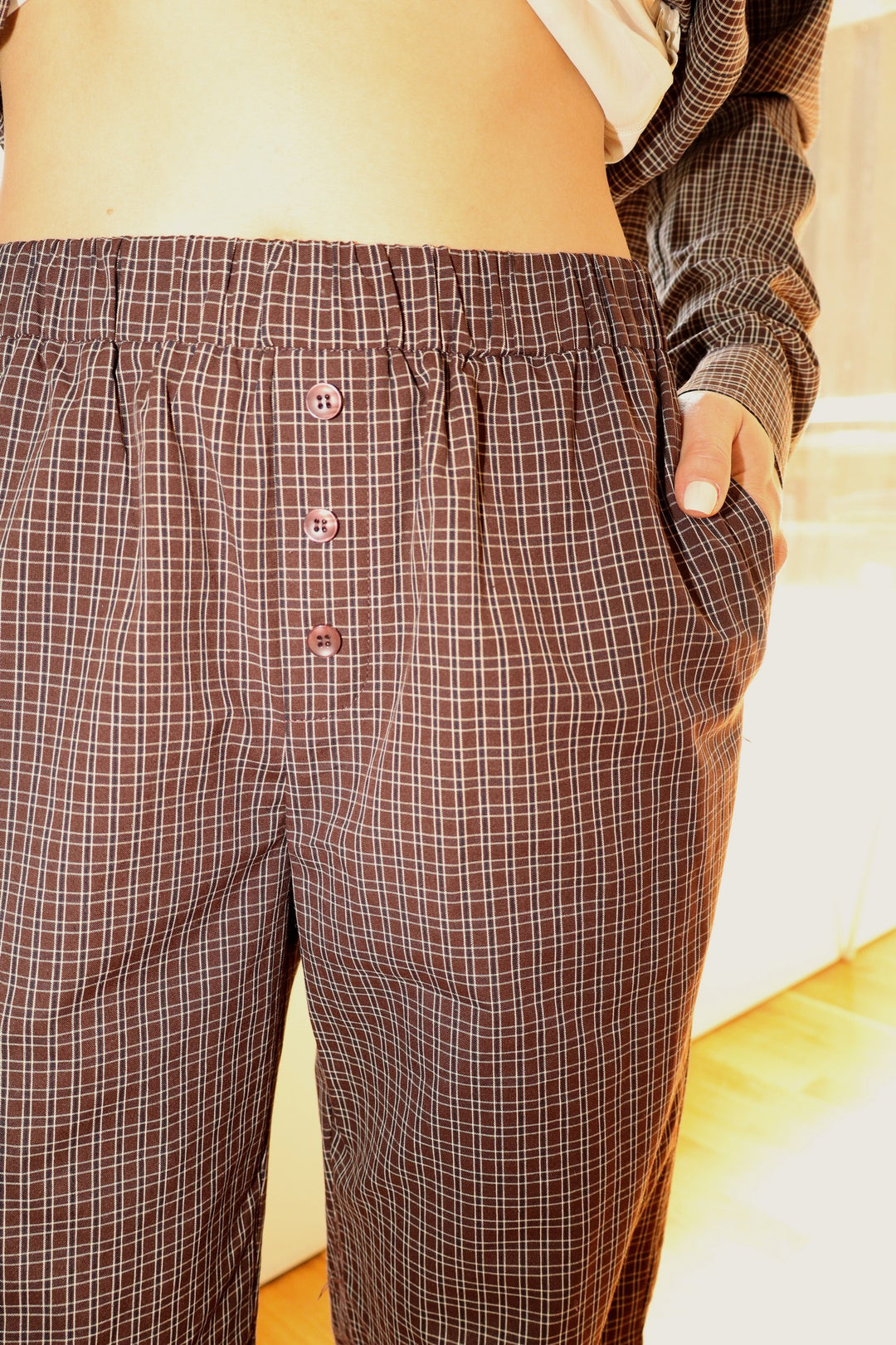 PLAID PANTS